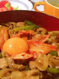漬け込んでつゆだく☆豚肉のスタミナ丼-レシピのメイン写真