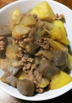 余り物で肉じゃが-レシピのメイン写真