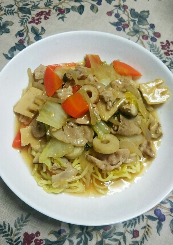豚肉とたっぷり白菜のあんかけ焼きそば☆-レシピのメイン写真