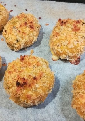 簡単揚げない!チーズかぼちゃコロッケ-レシピのメイン写真