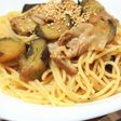 豚肉となすのコチュジャン味パスタ