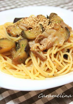 豚肉となすのコチュジャン味パスタ-レシピのメイン写真