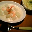 カブとえびのクリーム煮