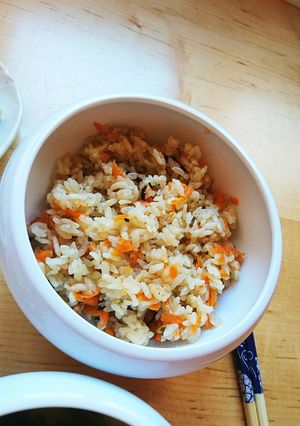 にんじん炊き込みご飯-レシピのメイン写真