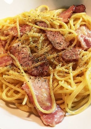 ♡失敗なし☆舌触り滑らかカルボナーラ♡-レシピのメイン写真