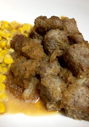 ひき肉サイコロステーキ-レシピのメイン写真
