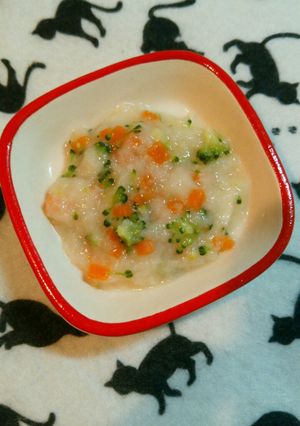 離乳食(中期)チーズ風味の野菜パンがゆ-レシピのメイン写真
