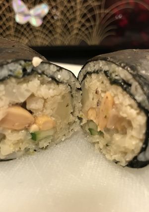 カリフラワーライスだけで低糖質納豆巻き☆-レシピのメイン写真