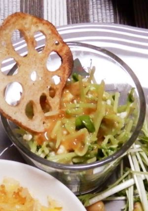 豆腐と豆苗のサラダ-レシピのメイン写真