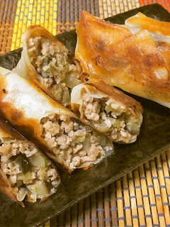 簡単!お弁当や朝食◎なすと肉味噌の春巻き-レシピのメイン写真