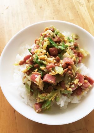 ワンパクBoyの納豆ごはん-レシピのメイン写真