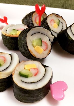お弁当に♡竹輪deプチ海苔巻き-レシピのメイン写真
