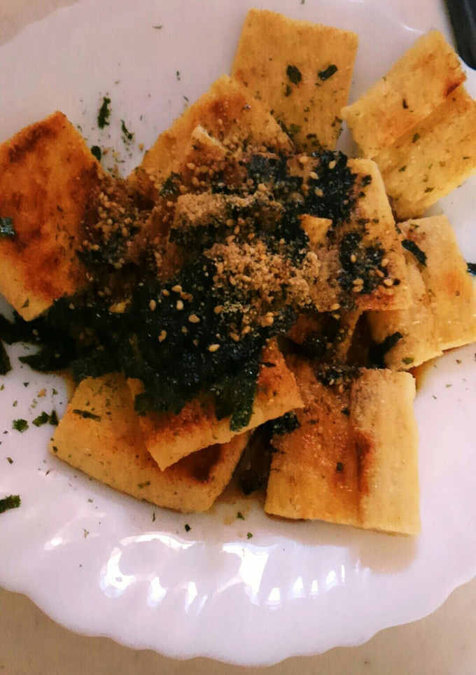 簡単過ぎる　油揚げのさっと焼き　糖質オフ-レシピのメイン写真