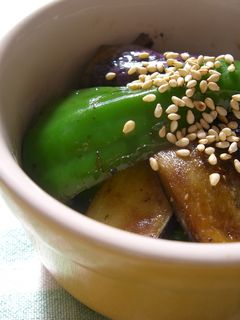 ★ナスとピーマンの焼肉のタレ炒め★-レシピのメイン写真