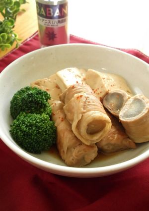 肉巻きごぼうと豆腐の角煮風-レシピのメイン写真