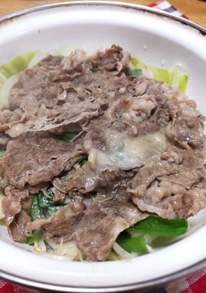 簡単♪牛バラ肉の野菜蒸し♥-レシピのメイン写真