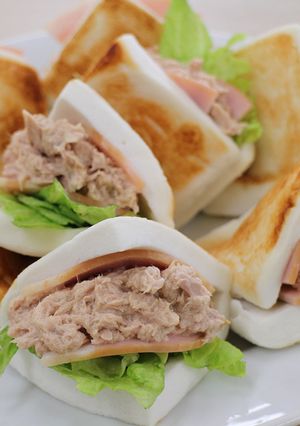 ツナマヨはんぺんサンド-レシピのメイン写真