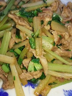 簡単!豚肉セロリ炒め☆-レシピのメイン写真