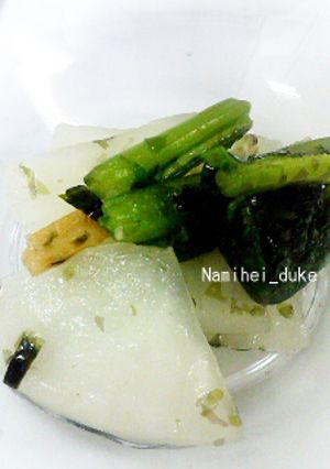 カブの永谷園のお茶漬け漬け-レシピのメイン写真