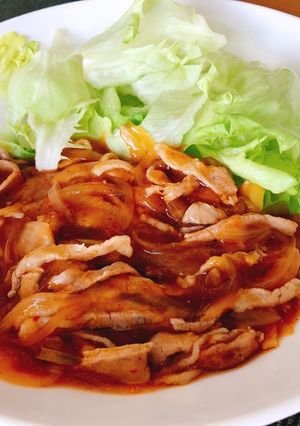 ピリ辛トロトロ！豚肉の中華炒め-レシピのメイン写真