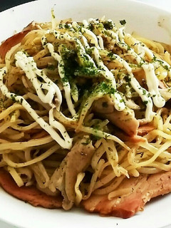 ラーメンの余りスープで作る豚骨焼きそば-レシピのメイン写真