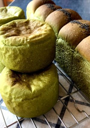 イングリッシュマフィン〜抹茶生地〜-レシピのメイン写真