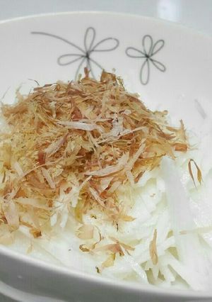 簡単1品♡長芋短冊の おかか麺つゆ-レシピのメイン写真
