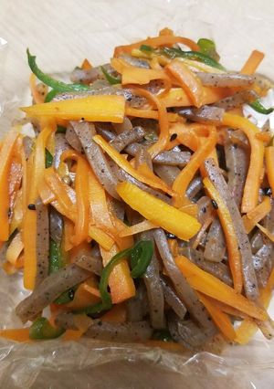 常備菜に☆簡単こんにゃくと野菜の甘辛煮-レシピのメイン写真