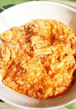 トマトジュースで簡単トマトチキンリゾット-レシピのメイン写真