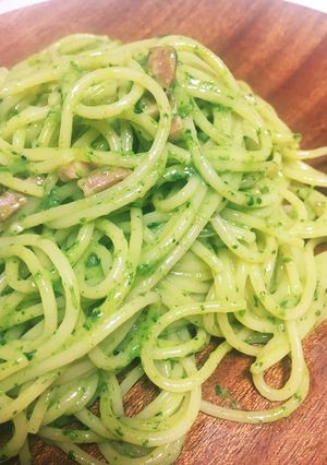 簡単にほうれん草クリームパスタ-レシピのメイン写真