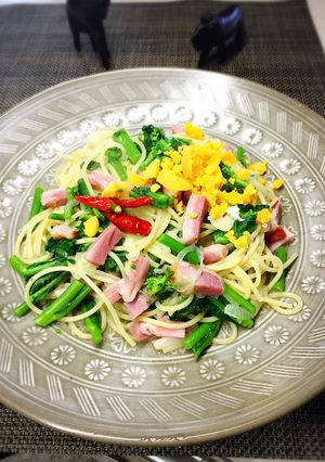 菜花のペペロンチーノ-レシピのメイン写真