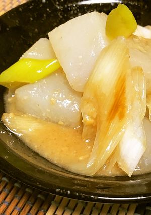 簡単！副菜、常備菜◎蒟蒻と葱の酢味噌和え-レシピのメイン写真