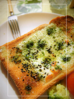 青海苔*わさび*胡麻・塩 和トースト-レシピのメイン写真