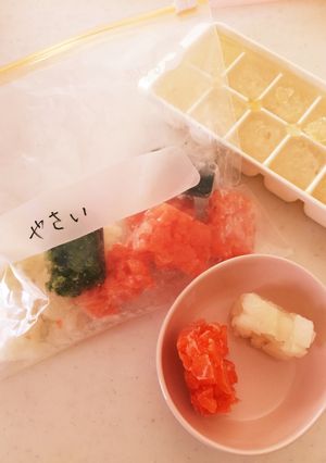 離乳食☆まとめて茹で野菜-レシピのメイン写真
