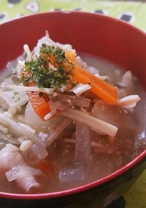 豚汁のお肉を硬くしない方法&隠し味✨-レシピのメイン写真