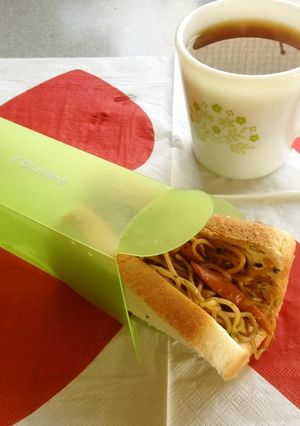 【折るサンド】食パンで作る焼きそばパン！-レシピのメイン写真
