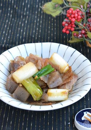 豚バラこんにゃくの甘辛生姜炒め【作り置き-レシピのメイン写真