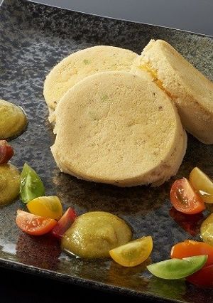 【米粉】塩パンケーキのエダマメーゼかけ-レシピのメイン写真