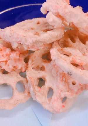 サクサク!れんこんの桜エビ揚げフリッター-レシピのメイン写真