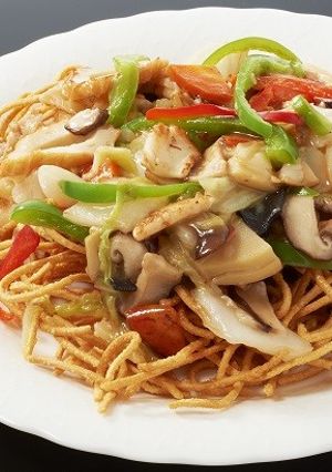【米粉】朝日米の米粉揚げめん「あかパリ」-レシピのメイン写真