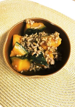 かぼちゃのそぼろ煮-レシピのメイン写真