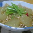 大根の鶏挽肉あんかけ
