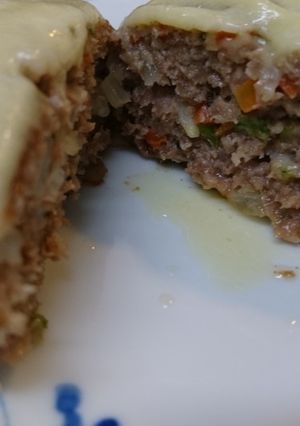 野菜&肉汁たっぷりハンバーグ-レシピのメイン写真