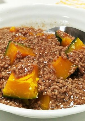 かぼちゃの挽き肉あんかけ-レシピのメイン写真