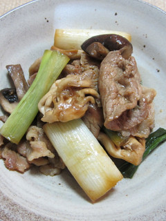 タモギタケと豚肉の煮物-レシピのメイン写真