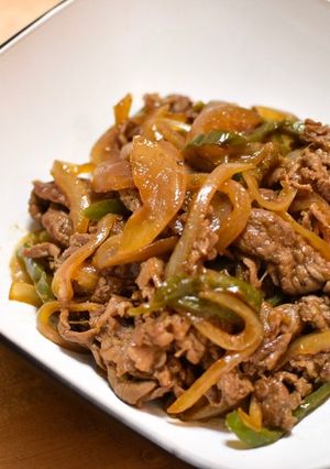 【超簡単】牛肉と玉ねぎの甘辛柚子胡椒炒め-レシピのメイン写真