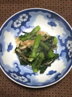 小松菜と油揚げのおひたしわさび風味-レシピのメイン写真