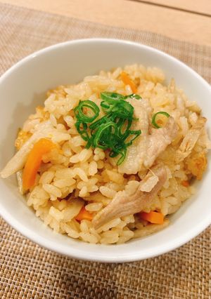 豚肉とごぼうの生姜炊き込みご飯-レシピのメイン写真
