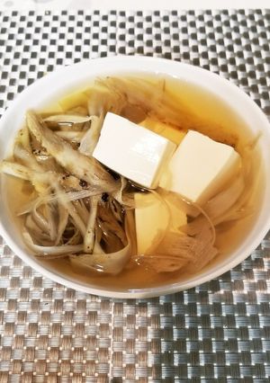 ほっこりピーラーごぼうとお豆腐椀-レシピのメイン写真