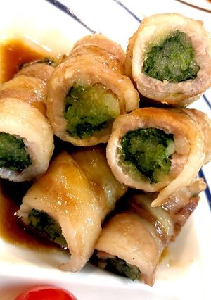 沢山食べられる♡水菜の甘辛肉巻き-レシピのメイン写真